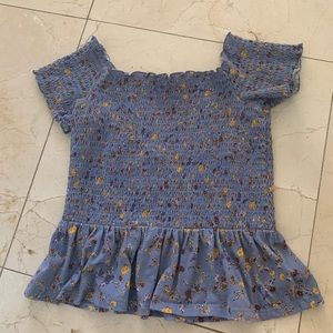 Off the shoulder blouse!